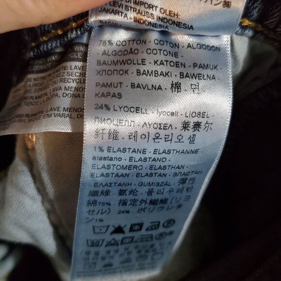 Levis Jeans Mens 38x34 Blue 512 Slim Taper Stretch Denim - Picture 3 of 13